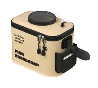 Secchio da in EVA per esche vive e catture | Borsa pieghevole portatile per pesci da 12L/22L | Contenitore per trasporto impermeabile all'aperto | Serbatoio telescopico per esche per pescatori