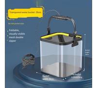 Secchio da Pesca Pieghevole da Esterno 5m Corda Pi Misure 5L 8L 10L 13L