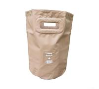 Secchio da pesca pieghevole in PVC, secchio portatile per acqua, rifiuti o esche durante le avventure all'aria aperta (marrone 20 l)