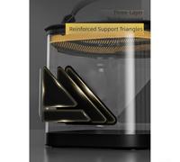 Secchio da pesca pieghevole trasparente realizzato in EVA resistente con tre strati di rinforzo e fondo a doppio strato a prova di perdite per una gestione affidabile dei pesci vivi (8L)