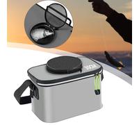 Secchio da pesca portatile, pieghevole, organizer per escursionismo e