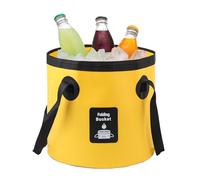 Secchio Da Spiaggia Pieghevole - Contenitore Acqua per Campeggio | Antiscivolo 12/20 L Pieghievole con Manico per Casa, Esterni, Viaggi