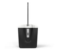Secchio da spiaggia portatile rinforzato Password Valigia di stoccaggio Mini telefono Portafoglio Cassaforte Scatola portatile Maniglia Designer Anti 2.3L(Noir)