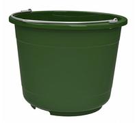 Secchio da stalla ed edile Jumbo extra robusto, plastica, verde