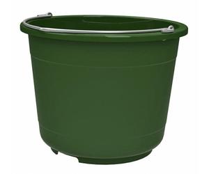Secchio da stalla ed edile Jumbo extra robusto, plastica, verde