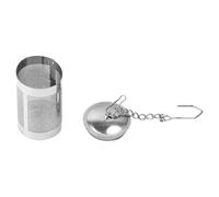 Secchio da tè per tè sfuso, in acciaio inox, con gancio a catena, diffusore di tè in rete fine, per infusione di tè