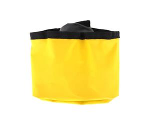 Secchio d'acqua da campeggio, secchio pieghevole per idraulici, contenitore per acqua, contenitore pieghevole in PVC da 5 litri, con manico ergonomico, leggero, per giardino, patio, falò, zaino in