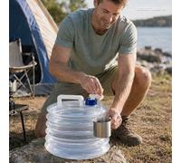 Secchio d'acqua pieghevole con rubinetto, contenitore d'acqua portatile e pieghevole. Adatto per campeggio, viaggi on the road, uso all'aperto e domestico 8 litri,5 litri,3 litri,15 litri,10 litriPoli