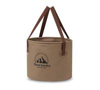 Secchio d'acqua pieghevole da campeggio, secchio portatile da esterno per campeggio, pesca e picnic, compatto, leggero e versatile (colore caffè, 20 L)