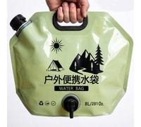 Secchio d'acqua portatile per campeggio, brocca d'acqua pieghevole alla moda con beccuccio, unisex, contenitore d'acqua collassabile da un gallone, adatto per campeggio al parco, escursionismo, vacanz