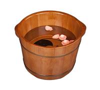 Secchio del piede della schiuma di legno della gomma del piede della spa del barilotto di legno, Secchio del piede della schiuma, Vasca del pediluvio di massaggio, Bacino di pedicure, Secchio di