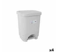 Secchio della Spazzatura a Pedale Tontarelli Idea Grigio 18 L [4 Unità]
