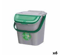 Secchio della spazzatura Stefanplast ECOWAY Verde Grigio polipropilene 28 L I