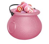 Secchio di Halloween - Secchiello di raccolta caramelle o un incantesimo per Halloween, vaso decorativo per trucco oro tratto, accessori per feste, decorazione per interni ed esterni, ufficio, armadio