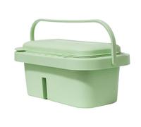 Secchio di lavaggio del bacino della pittura della rondella della spazzola dell'artista con la maniglia della tavolozza della