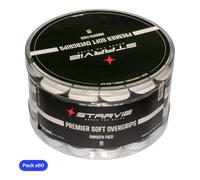 Secchio di Overgrips Starvie Tocco appiccicoso liscio Bianco (x60) One Size