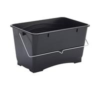 Secchio di plastica medio da 10 litri (2 galloni) ProDec 100% plastica riciclata con maniglia di trasporto in metallo per tutti i tipi di vernice e pasta, adatto a rulli fino a 9".