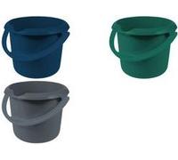 Secchio di pulizia Keeeper "Mika Eco", rotondo, 5 litri, colore grigio: eco -gray, realizzato in plastica di riciclaggio al 100