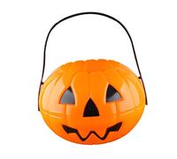 Secchio di zucca di Halloween, secchio di plastica per caramelle di zucca, secchio di zucche grande carino cartone animato portatile secchi di caramelle stoccaggio per Halloween caramelle Goody