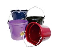 Secchio Duraflex Durafork made in USA con manicio in metallo e un lato piatto Du