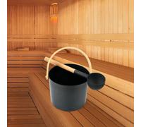 Secchio e cucchiaio per sauna Secchio d'acqua per sauna durevole per la casa