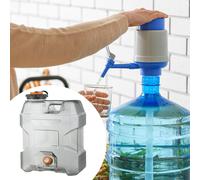 Secchio erogatore d'acqua da campeggio con coperchio a vite, grande