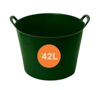 Secchio flessibile in plastica da 42 l (verde, 42 l, confezione da 1)