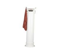 Secchio For Fondi Da Pavimento,Rimovibile Con Asciugamano E 25 Sacchetti For La Spazzatura,For Bar Del Tè Al Latte(White)