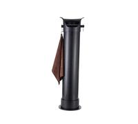 Secchio For Fondi Da Pavimento,Rimovibile Con Asciugamano E 25 Sacchetti For La Spazzatura,For Bar Del Tè Al Latte(Black)