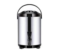 Secchio for tè al latte isolato in acciaio inossidabile, barile for il negozio di caffè for gli ospiti da bere, secchio for isolante commerciale(10L)