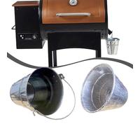 Secchio grasso in lamina di alluminio per barbecue portatile con fodere monouso