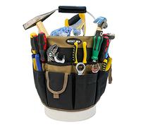 secchio Idea Organizzatore Strumenti Con 35 Tasche Adatto A Secchio Da 10 A 10 L (Cachi)