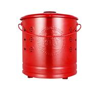 Secchio In Acciaio Inox Inceneritore Per Rifiuti Da Giardino Inceneritore Senza Fumo Ideale Per Rifiuti Da Giardino E Giardinaggio Agricolo(Red,XL)