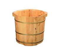 Secchio in legno per pediluvio, vasca per pediluvio, massaggi, spa, sauna, ammollo, vasca da bagno per pediluvio, secchio in legno per pediluvio, vasca da bagno (dimensioni: B) (B) super facile da