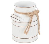 Secchio in Metallo Vaso Rustico Vasi Da Fiori All'aperto Zincato