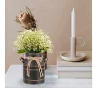 Secchio in Metallo Vaso Rustico Vasi Da Fiori All'aperto Zincato