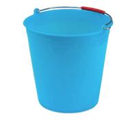 Secchio in plastica con manico in ferro e impugnatura (15 Lt)