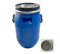 Secchio in plastica da 30 Litri per la conservazione dell'Acqua con Coperchio - Contenitore a Prova di perdite per la fermentazione e la conservazione dell'Acqua - Adatto per Campeggio, casa