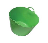 Secchio in plastica multiuso verde con manici, capacità 42 l