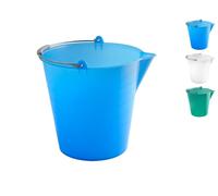 Secchio In Polietilene Con Bordo Sss Litri 9 Assortiti