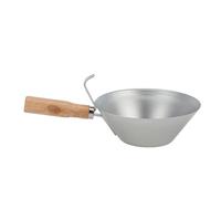 Secchio Mestolo, Secchio in Ferro Galvanizzato Paletta Secchi a Forma di Cono Cazzuola con Manico in Legno per Costruzione Cantiere Paesaggistica Giardino Strumenti per Stucco