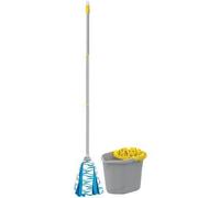 Secchio Mop Lava Pavimento in Set Apex Pp Lt 12 con Mop con Manico Cm 120