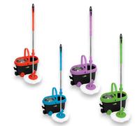 Secchio mop lavapavimenti mocio con cestello girevole per tutti i tipi di pavimentazione Spin Mop 360 GiòStyle