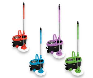 Secchio mop lavapavimenti mocio con cestello girevole per tutti i tipi di pavimentazione Spin Mop 360 GiòStyle