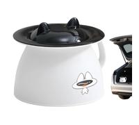 Secchio notturno con coperchio 1,5L gatto cartoon vaso da notte portatile | Divertente Orinale per Comodino Per Outdoor, Viaggio, Campeggio, Escursionismo, Gite in Auto, Casa, Camera da , Ospedale