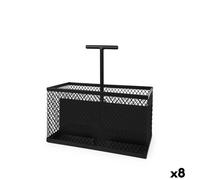 Secchio organizzatore My Bar Nero Metallo 20,5 x 10,3 x 21,5 cm [8 Unità]