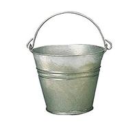 Secchio per acqua Kamino Flam in acciaio, zincato a caldo, secchio per cenere da 11 l circa, Ø 30 cm