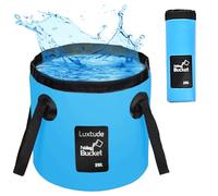 Secchio per Acqua Pieghevole, Secchio Pieghevole per Campeggio 12 L, Multifonctionnel Secchi Leggeri Portatili per Esterno per Viaggiare Pesca Escursionismo Nautica, Blu (Blu - 20 L)