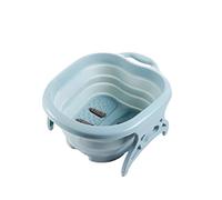 Secchio per ammollo dei piedi Behogar Pieghevole Foot SPA Soak Massaggio Vasca da bagno Secchio Bacino con rulli massaggianti per alleviare il dolore e lo stress Pediluvio Spa Sauna (blu) Chaser of