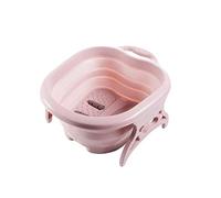 Secchio per ammollo dei piedi Behogar Pieghevole Foot SPA Soak Massaggio Vasca da bagno Secchio Bacino con rulli massaggianti per alleviare il dolore e lo stress Pediluvio Spa Sauna (Rosa) Chaser of
